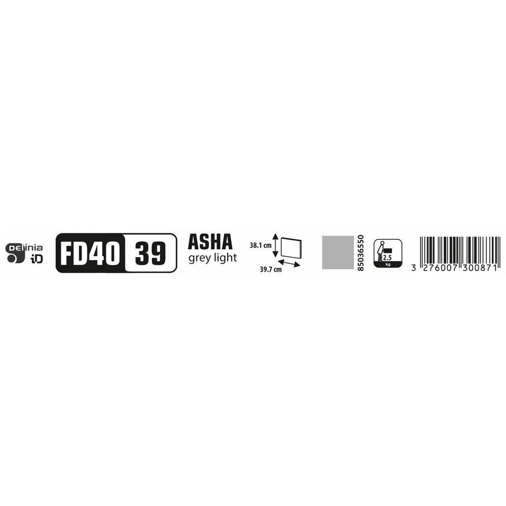 Фасад кухонный DELINIA ID Аша грей 39.7×38.1 см глянцевый 85036550 STLM-0879112 - Вид №11