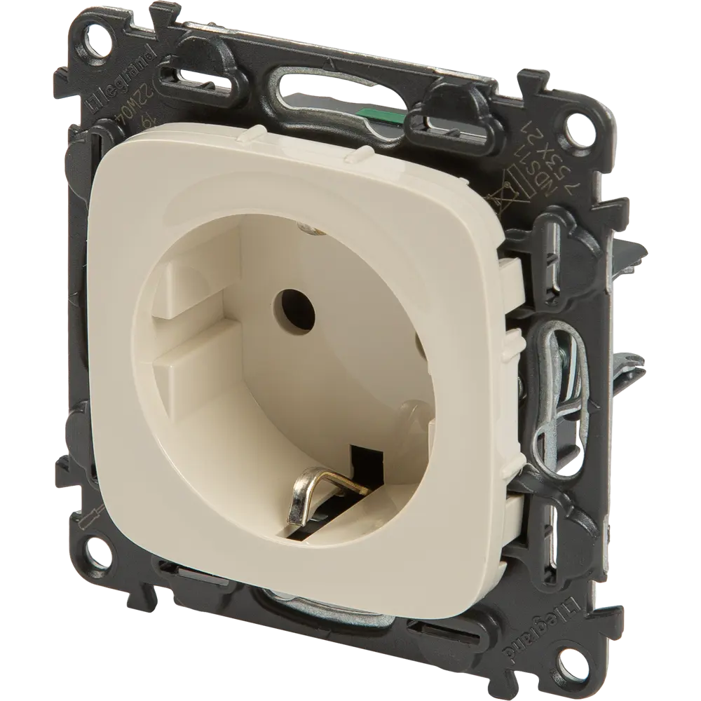 Розетка Legrand Valena Allure 2 контакта с заземлением цвет слоновая кость 82169359 STLM-2061463 - Вид №1