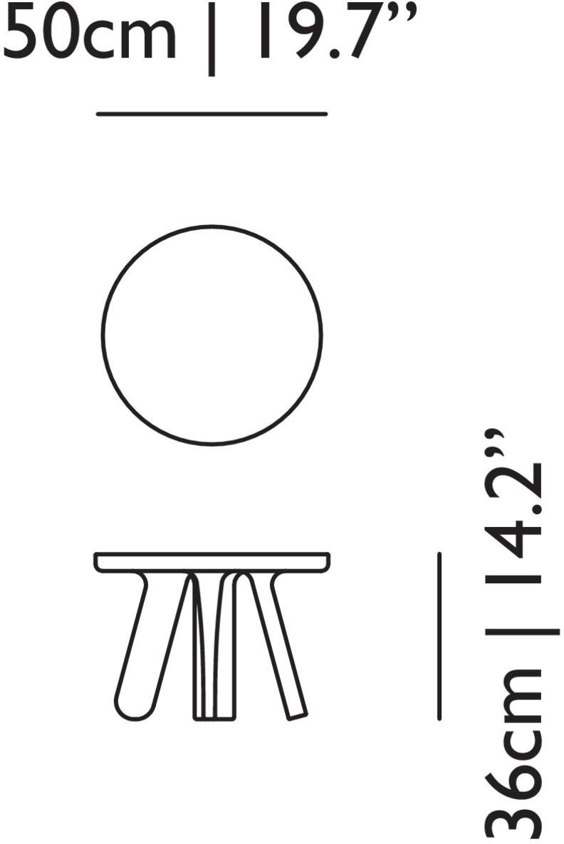 moooi Низкий круглый журнальный столик из стекловолокна Elements sun-id-1503068 - Вид №3