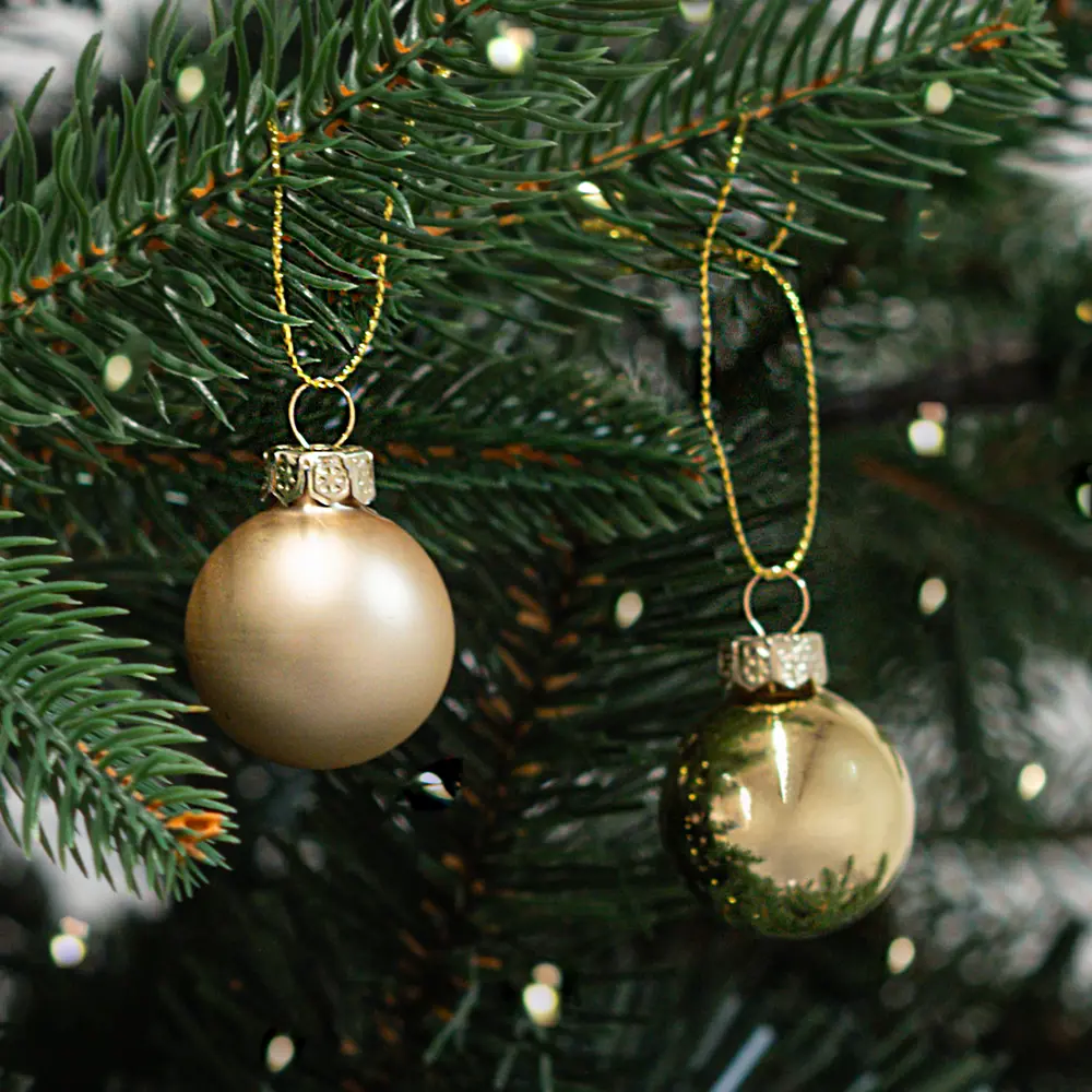 87036364 Набор новогодних шаров Christmas ø3 см цвет золотой 20 шт. STLM-1453548 Santreyd  - Вид №1