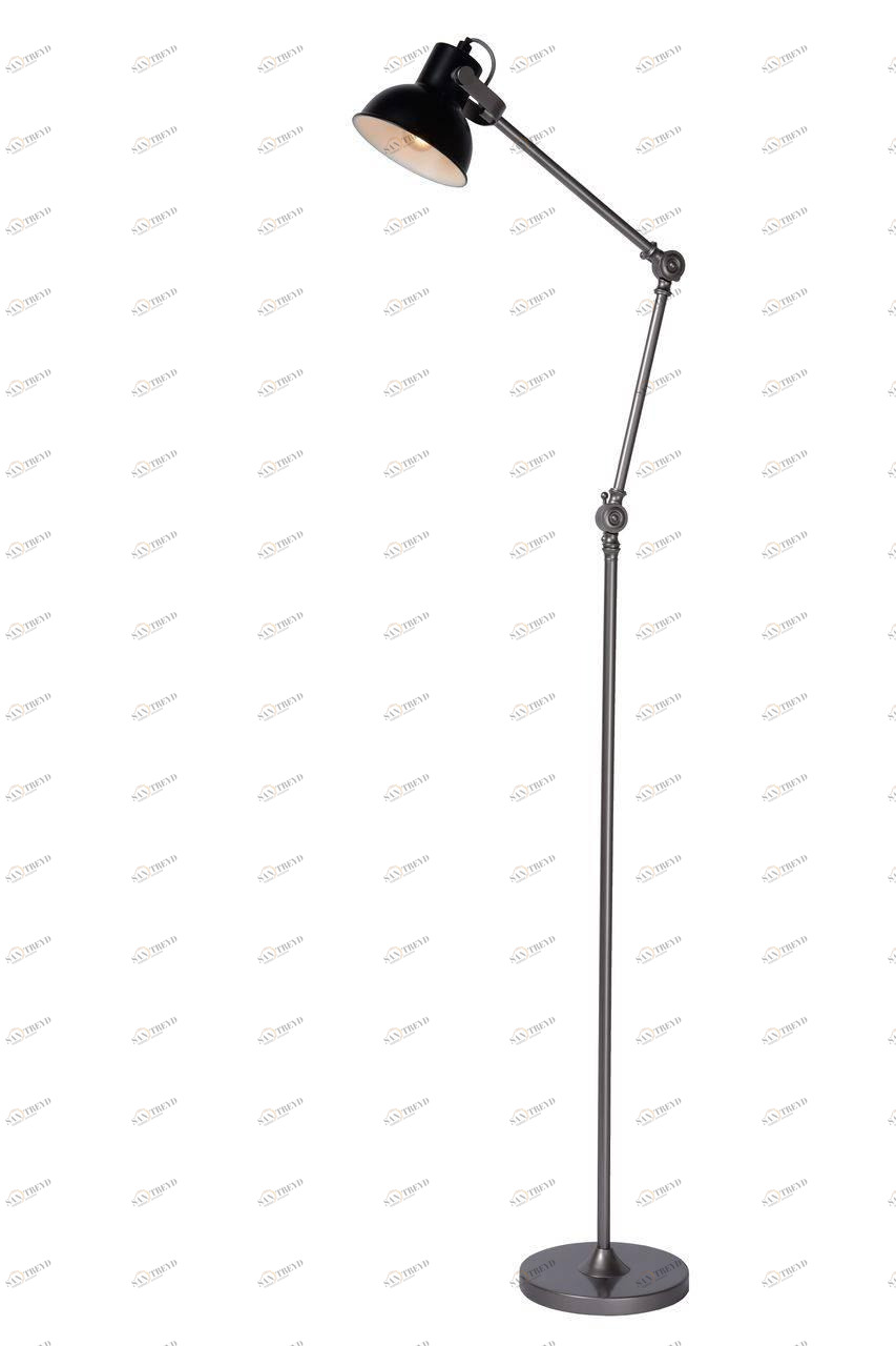 Торшер дизайнерский Lucide Crunch Black Chromo 31783/01/30 LUCIDE  081135 Черный 