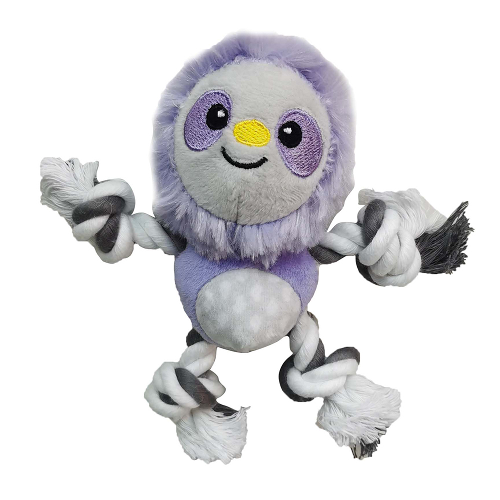 ПР0058578 Игрушка для собак Tropicool Звери с лапами из каната и пищалкой плюш 13см CHOMPER  - Вид №1