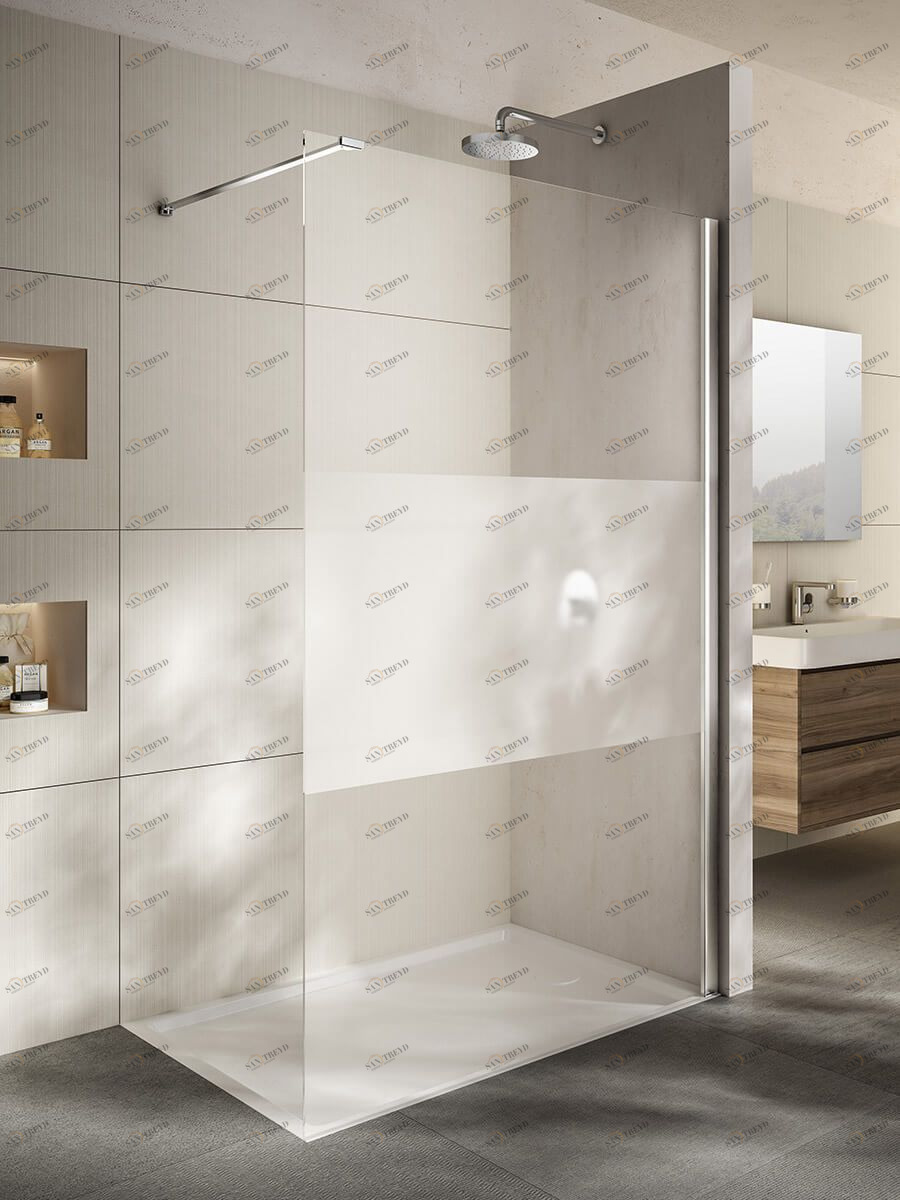 Душевое ограждение с опорой Provex Jolly JW-5 5100 JW 05 GL блестящий алюминий 5100JW05GL