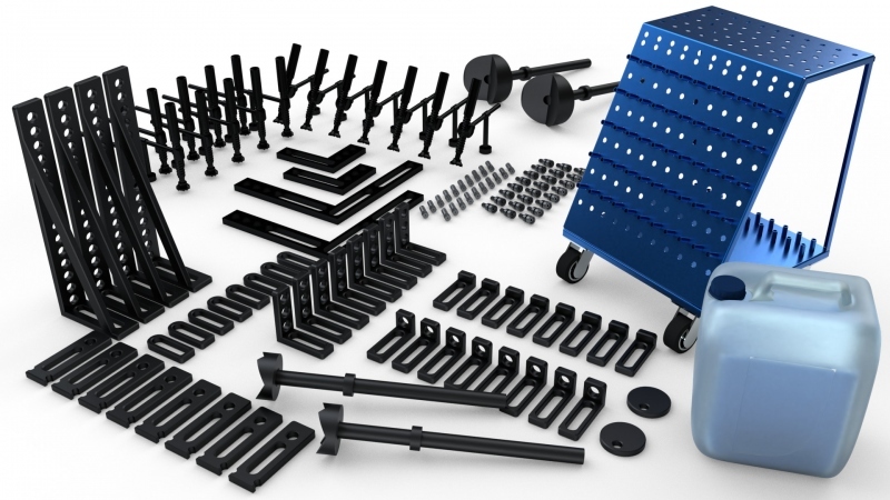 Набор оснастки для сварочного стола №4: Профессиональный (117 предметов) Верстакофф n1-0111716