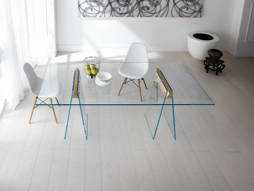 Tonelli Design Прямоугольный стеклянный стол sun-id-1381809 - Вид №1