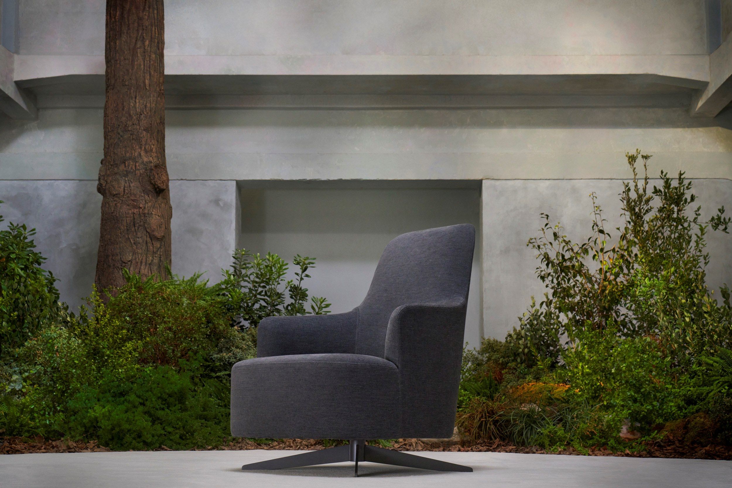 Тканевое вращающееся кресло bergère Porada Soul ARCH-00043216 - Вид №2