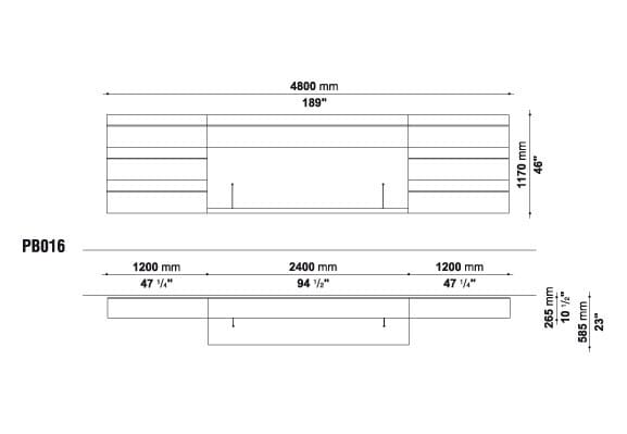 Шкаф с распашными дверцами с ящиками B&B Italia PAB ARCH-00141754 - Вид №12