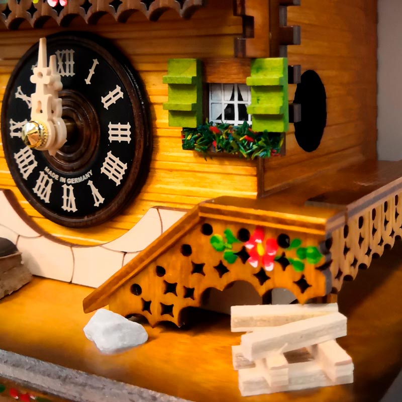 Часы настенные с кукушкой темный орех Sars 8M SARS ДИЗАЙНЕРСКИЕ 00-3967478 Коричневый  - Вид №4