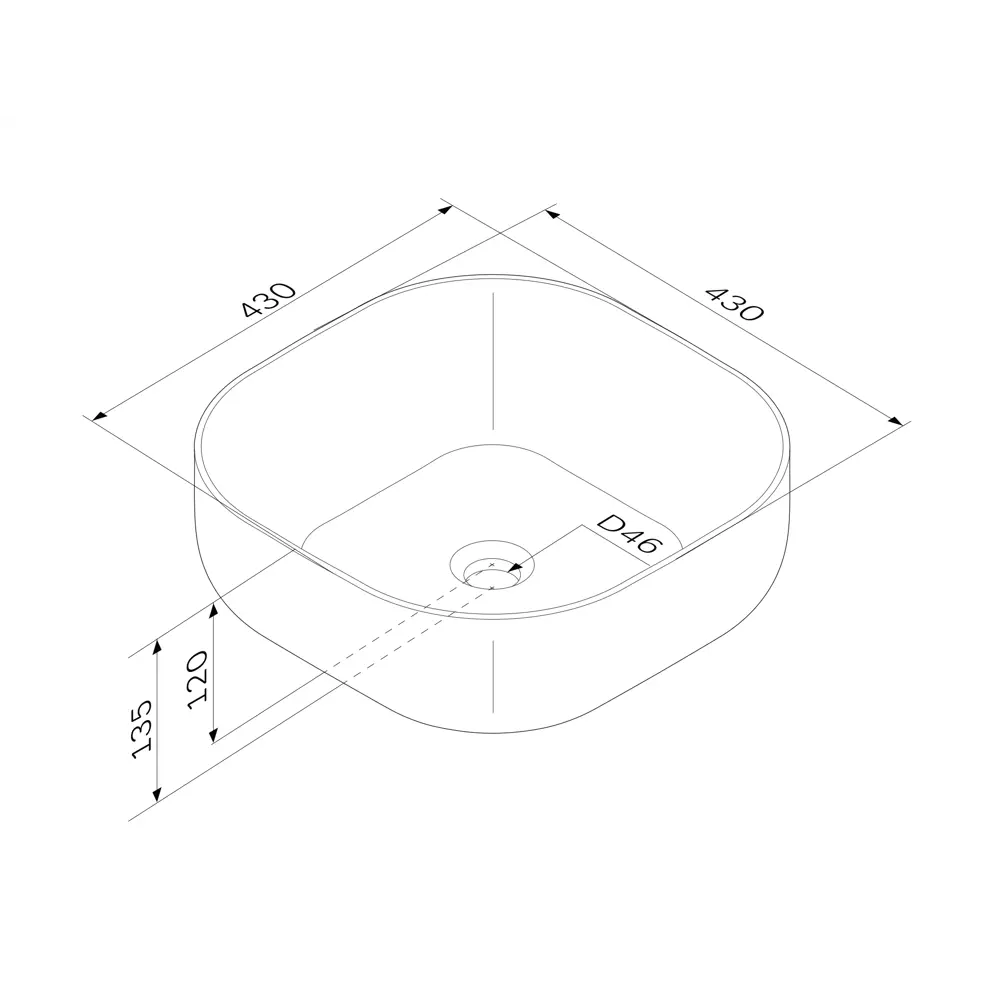 AM.PM Struktura — черная керамическая раковина для столешницы 88999699 STLM-0995520 - Вид №7
