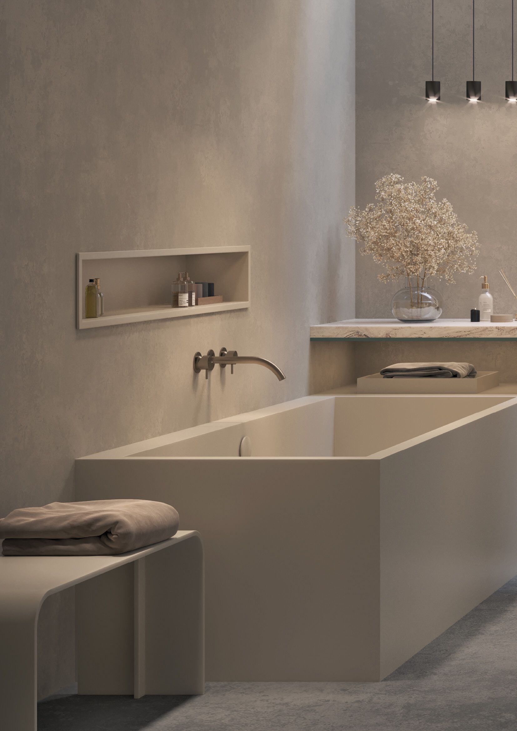 Полка для ванной комнаты Corian® Acquapazza Corian ® elements ARCH-00083190 - Вид №2