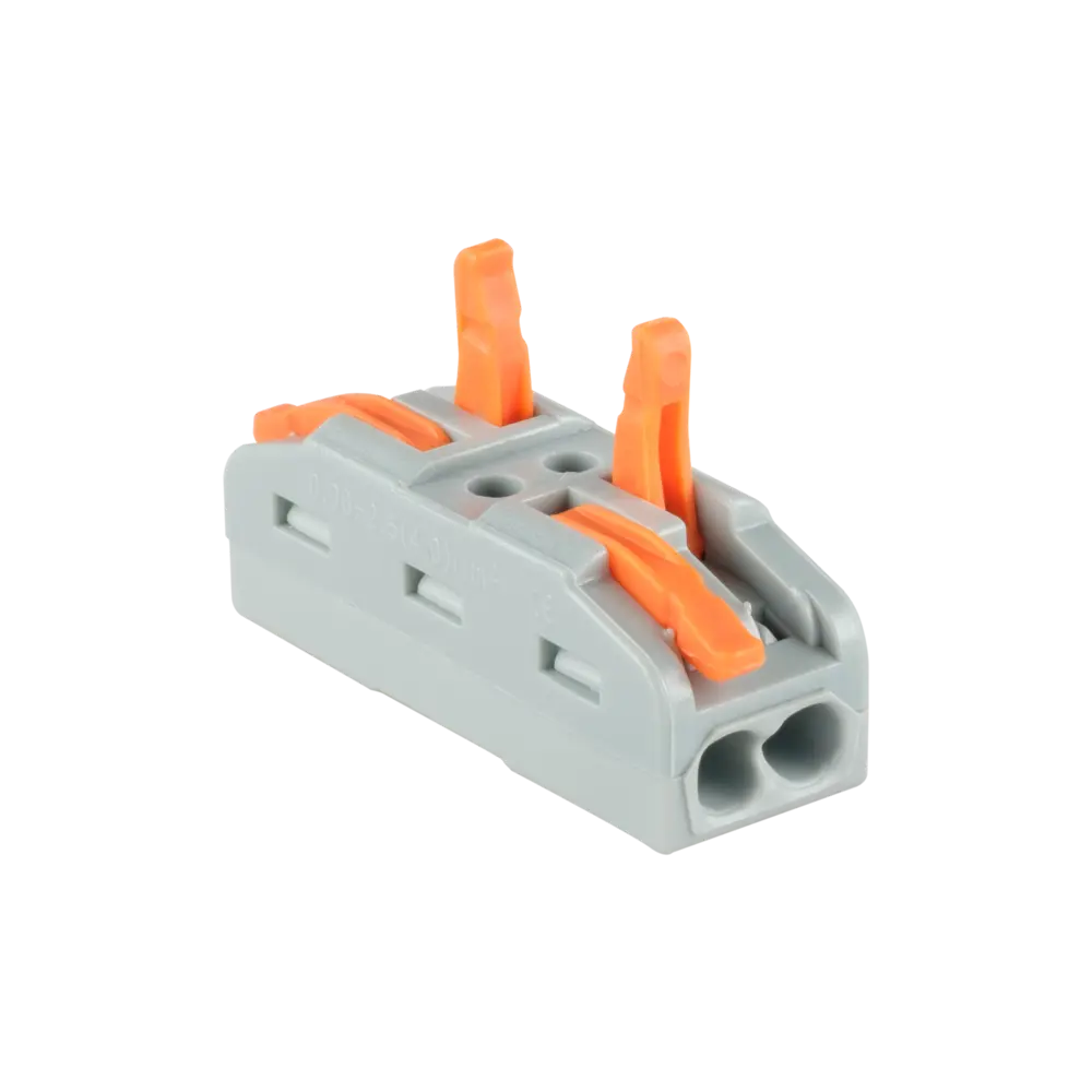 84509767 Клеммы проходные монтажные с рычажком Duwi СМК-422 2-проводные 4мм² серые 5шт 26741 6 STLM-1119597  - Вид №2