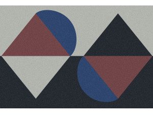 Узорчатый прямоугольный коврик для ванной комнаты