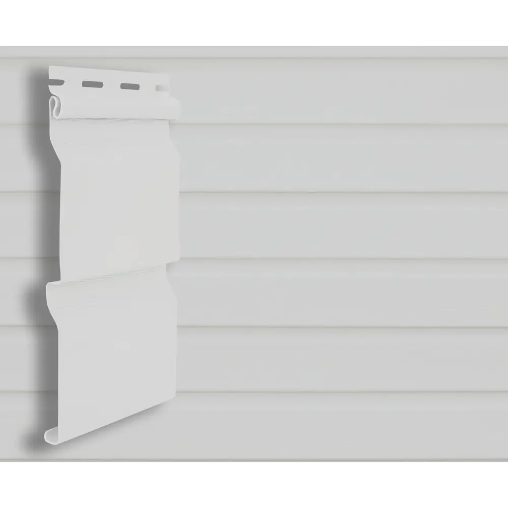 Сайдинг ПВХ брус 2700х203 мм белый, 0.548 м2 FINEBER STLM-2177779