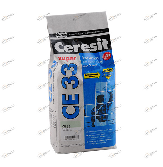 Затирка №64 Super СЕ 33 мята 2кг CERESIT 18086 254455