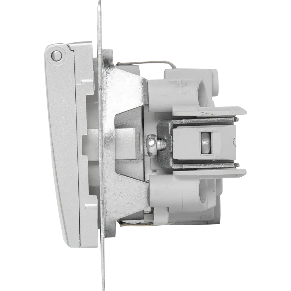 Розетка влагозащищенная GUSI Electric с заземлением IP44 серебро 84695691 Ugra STLM-0053791 - Вид №3