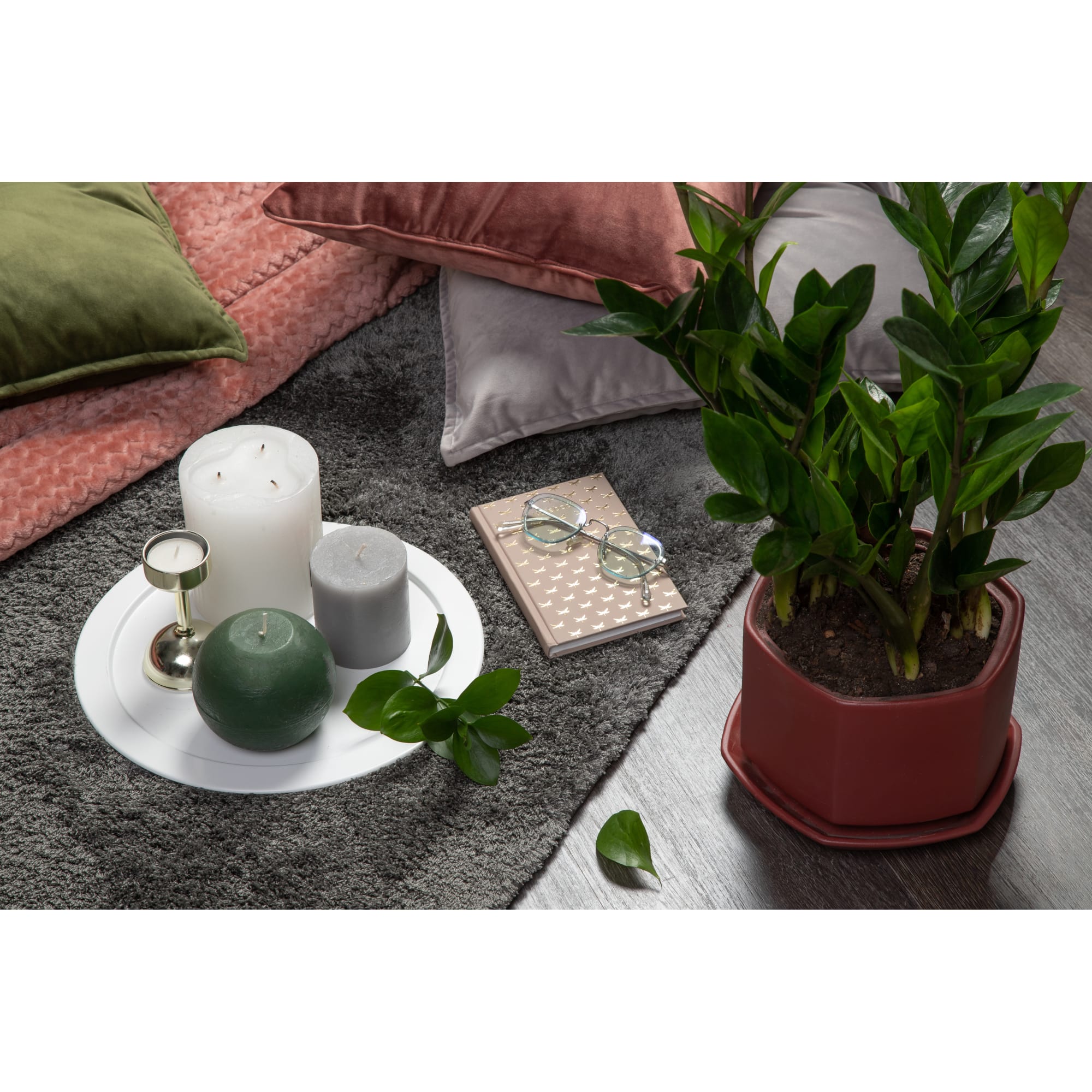 82018413 Свеча-столбик «Рустик», 7х8 см, цвет серый Santreyd  - Вид №6