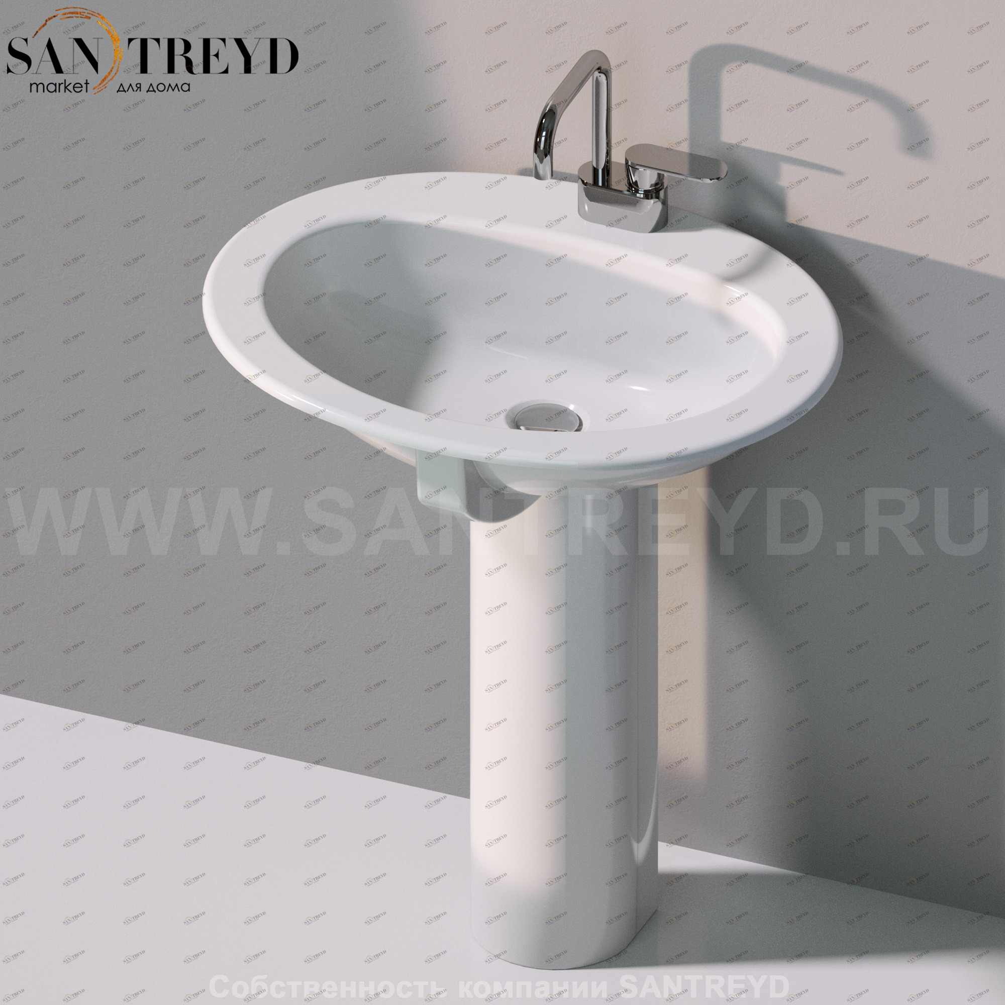 30319016 Пьедестал для раковины круглая Ceramica Flaminia Metro