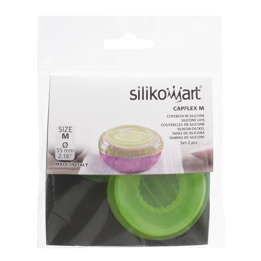 25.029.90.0061 Набор из 2 силиконовых крышек capflex m зеленый Silikomart  - Вид №7