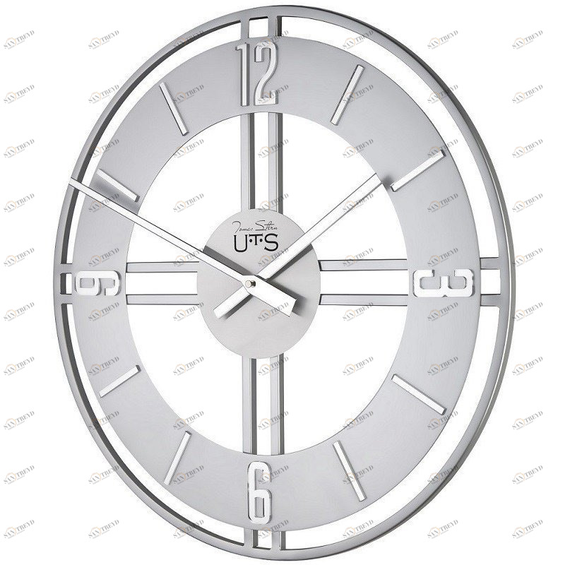 Часы настенные серебристые Tomas Stern 9037 TOMAS STERN ДИЗАЙНЕРСКИЕ 00-3872780 Серебро 