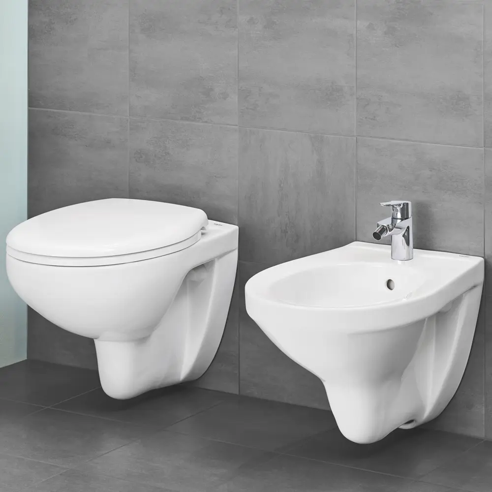 Унитаз подвесной Grohe Bau Ceramic 39351000 безободковый с микролифтом 81972284 STLM-2197433 - Вид №8