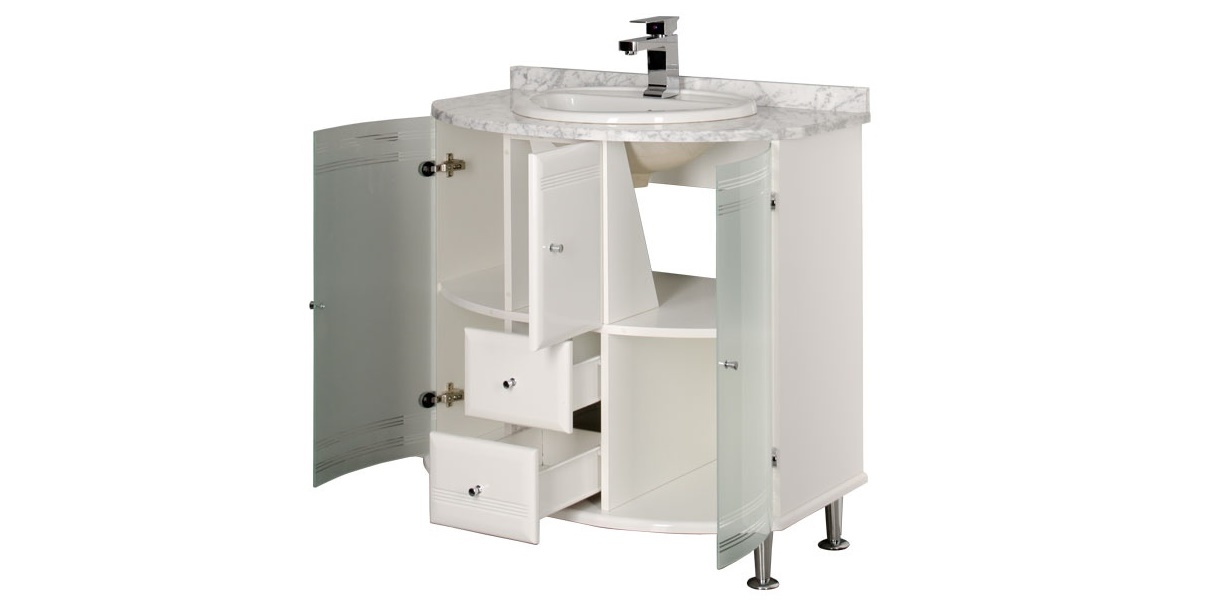 Комплект мебели Aquanet Рио 85 белый 00161178 - Вид №4