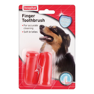 ПР0026186 Зубная щетка для собак двойная на палец Beaphar