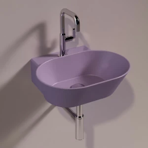 WA06PRUGNAMATT Подвесная раковина настенная овальная Simas