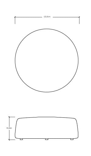 Круглый садовый пуфик TRIBÙ Nomad ARCH-00013392 - Вид №6