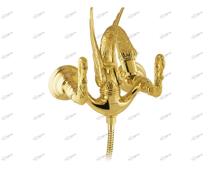 039058.000.00 Душевой набор для ванны Золото 24К Mestre Swan