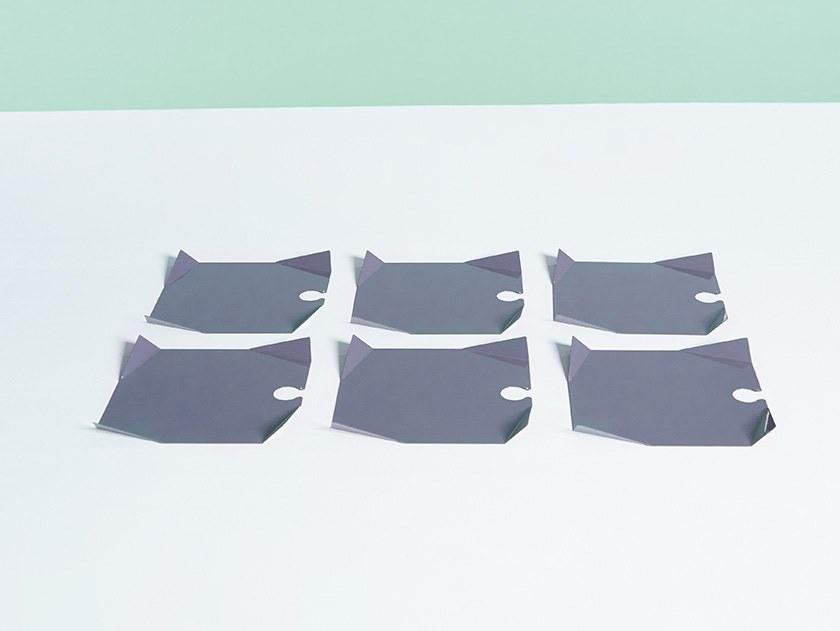 Giacopini Коктейльная тарелка квадратная металлическая Pliè Plie17,17 - Вид №5