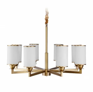 Люстра BRCH9040-8 от Delight Collection белая/золото DELIGHT ДИЗАЙНЕРСКИЕ 247098 Белый