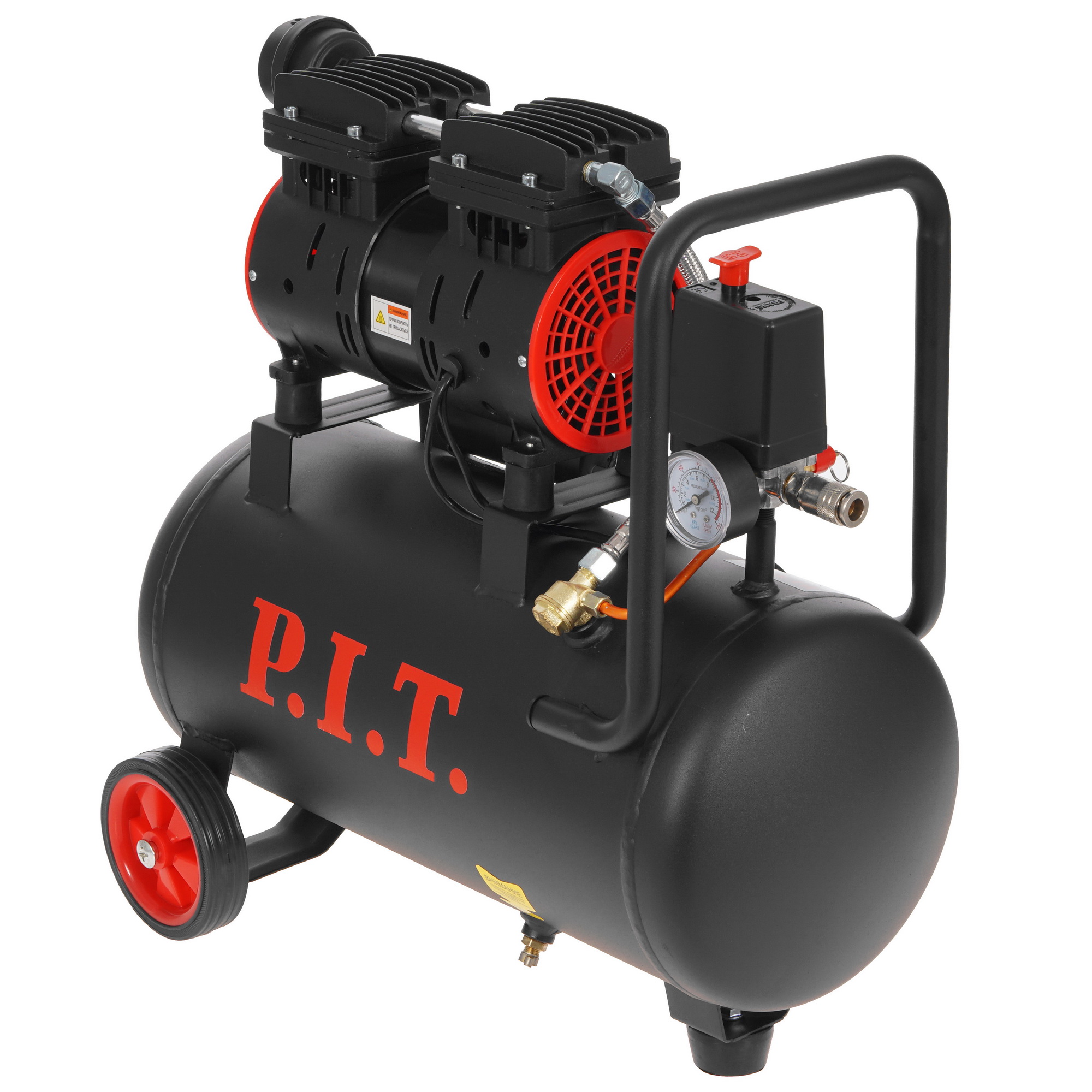 Компрессор поршневой безмасляный P.I.T. PAC24-C1 5339625 PIT STDN-0041845