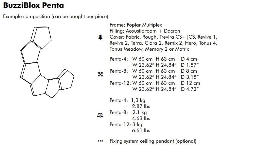 Ткань акустическая панель BuzziSpace BuzziBlox ARCH-00086815 - Вид №20