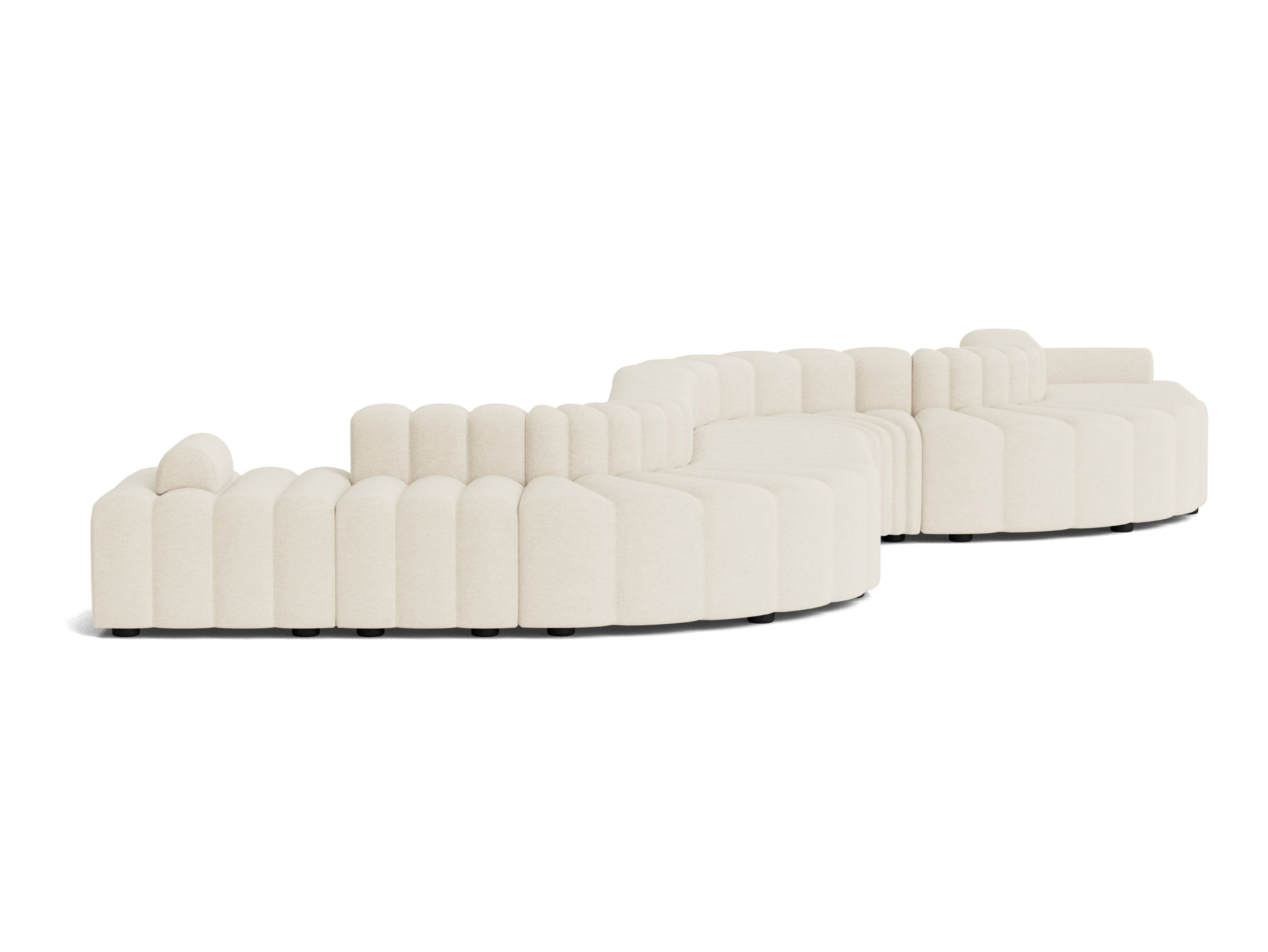 Тканевый изогнутый модульный диван NORR11 студия ARCH-00086489 - Вид №1