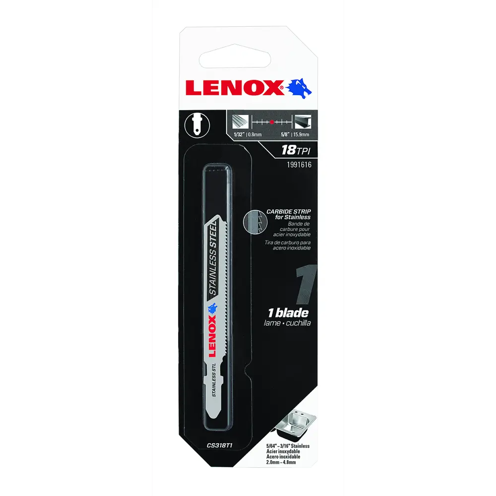 Пилка для лобзика по нержавеющей стали Lenox CS318T1 82582662 STLM-2210020  - Вид №5