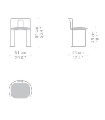 Металлический штабелируемый стул CASSINA Gaja ARCH-00138762 - Вид №2
