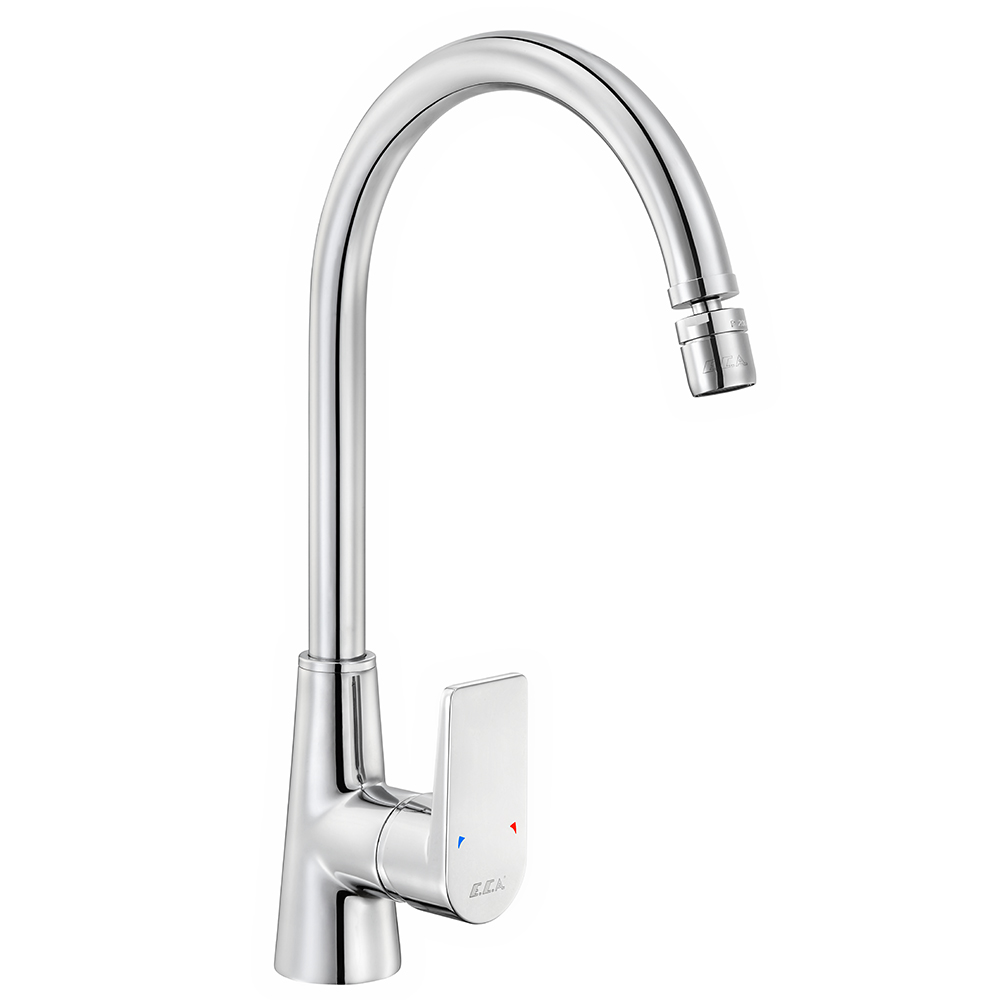 102118126st  Смеситель для мойки с шарнирно-сочлененной рамой Dalia - Экономия воды Eca  - Вид №1