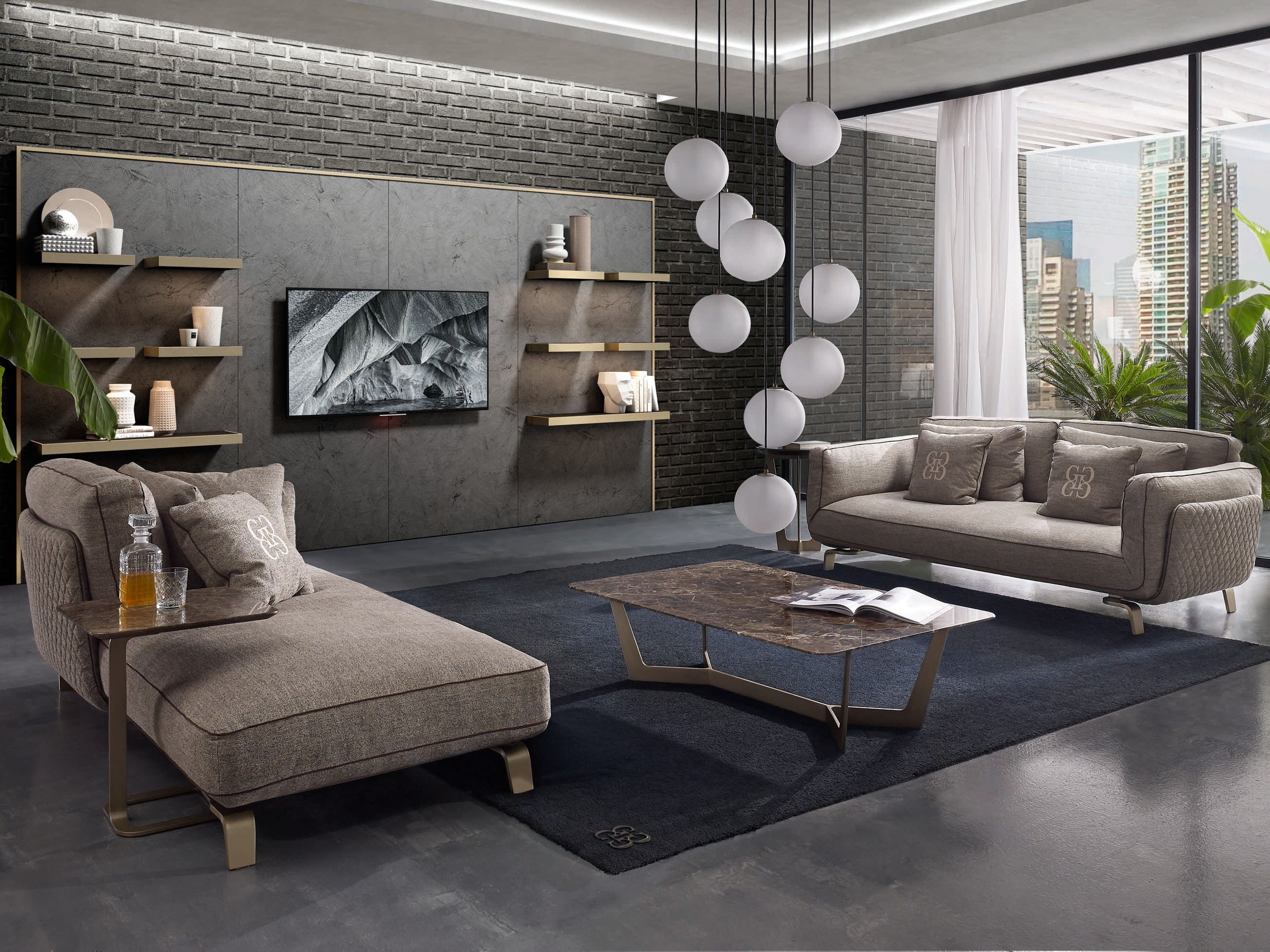 Алебастровый подвесной светильник Grilli ARCH-00127017 - Вид №2