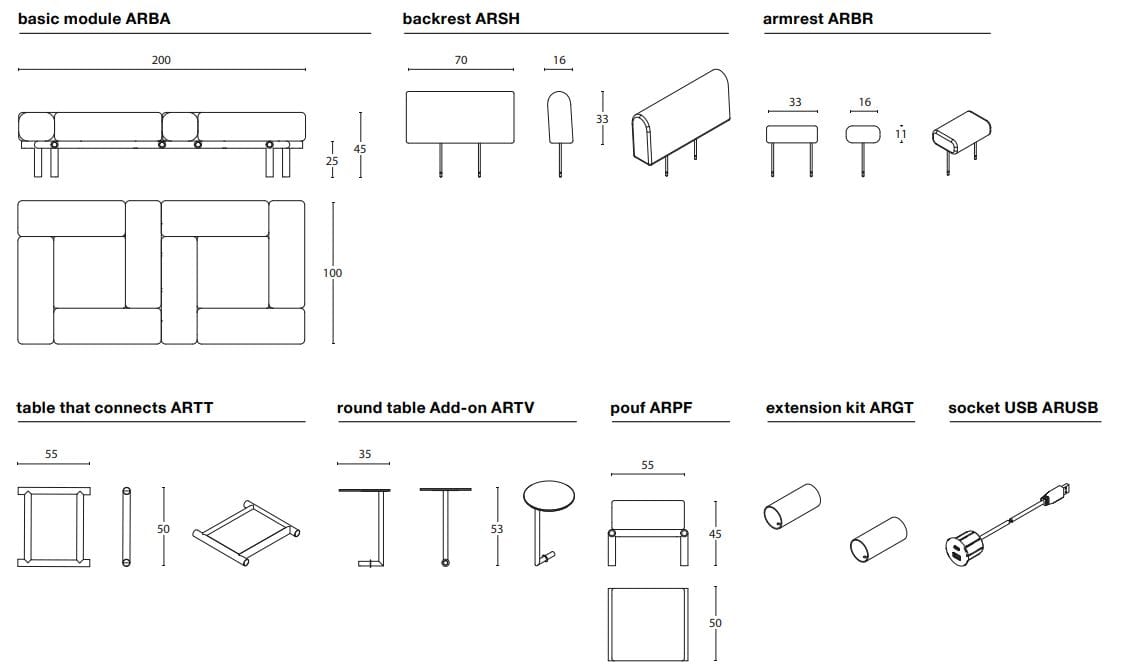Двусторонняя ткань диван Diemme арпеджио ARCH-00084833 - Вид №11