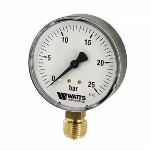 Манометр радиальный F+R200 1/2" 80 мм WATTS Ind 25 бар