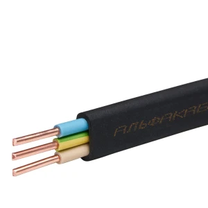 Кабель Альфакабель ВВГпнг(A) 3x1.5 мм 50 м ГОСТ цвет черный