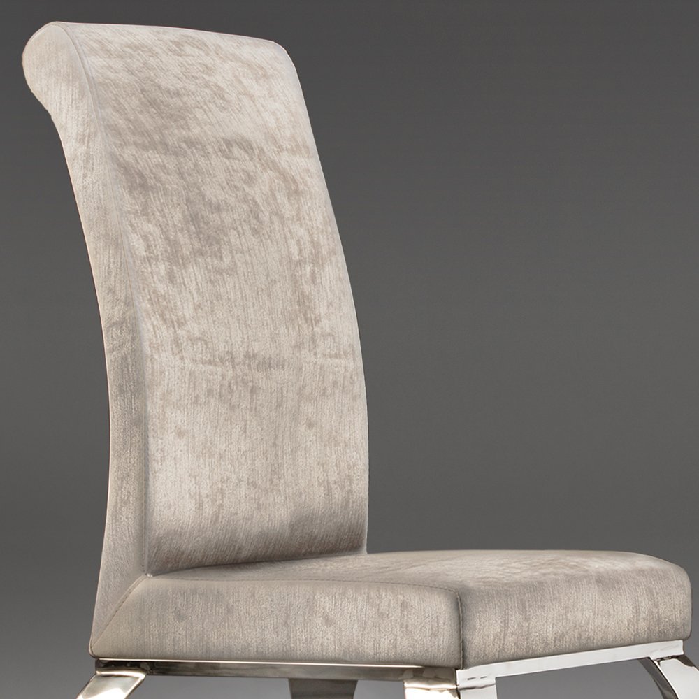 Стул обеденный с гнутыми ножками Barroque от Schuller SCHULLER  247322 Серый  - Вид №1