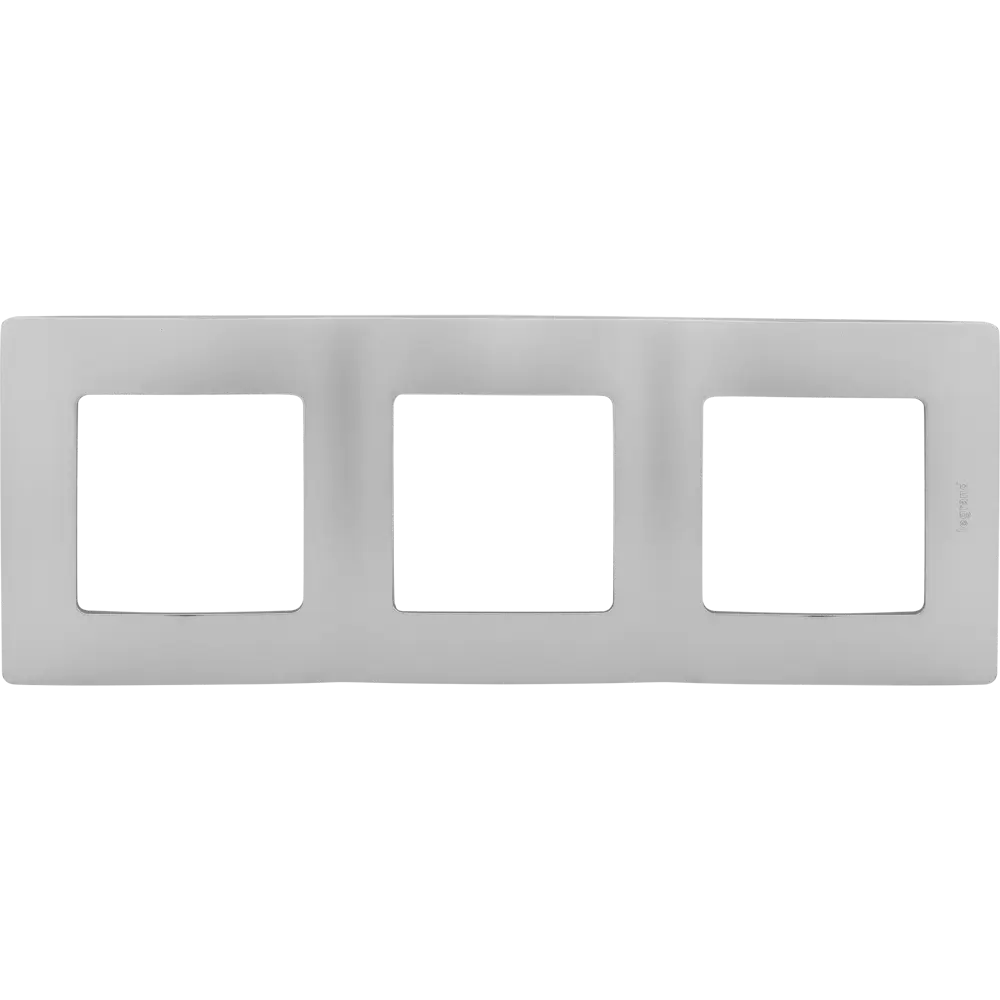 Legrand Etika: Алюминиевая рамка для трёх розеток 17356978 STLM-0008031