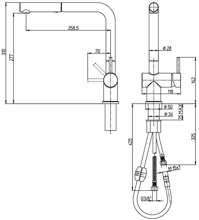 Paini Cucina HDCR566KM смеситель для кухни - Вид №1