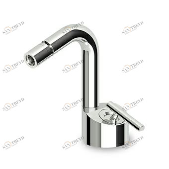 ZCL306 Смеситель для биде, однорычажный, с поворотным изливом, аэратором, гибкими шлангами. Zucchetti Closer 