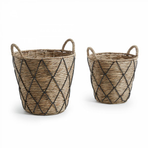 051486 Комплект корзин Maja натуральный, черный La Forma Mast