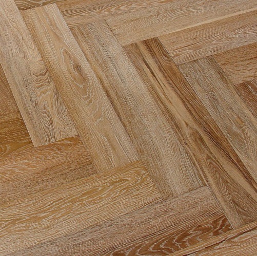 Паркет Ёлка Marco Ferutti Hermitage Беленый Дуб Любая на выбор с брашью (Текстурированная) 610х122 мм 2600700110 - Вид №2