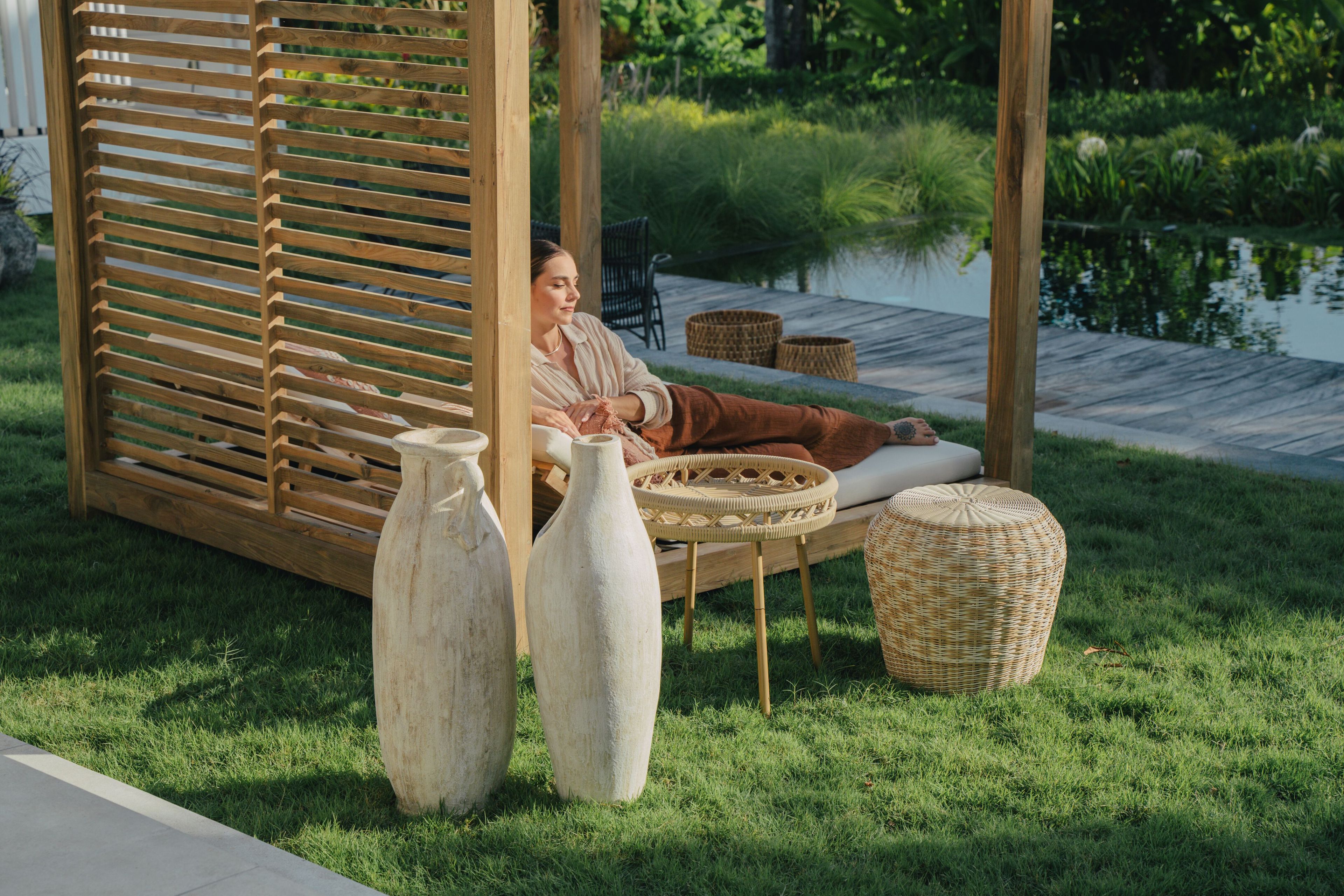 Круглый журнальный столик из синтетического волокна cbdesign Agadir ARCH-00074831 - Вид №5