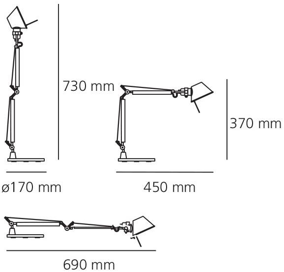 Artemide Регулируемая настольная лампа Tolomeo sun-id-1473619 - Вид №10