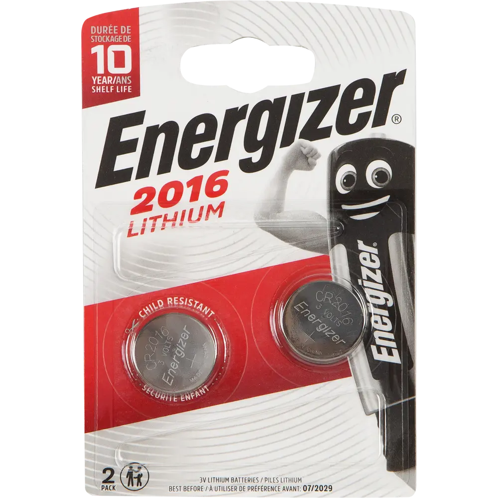 Батарейка Energizer CR2016 литиевая 2 шт. 17960497 STLM-2145393 